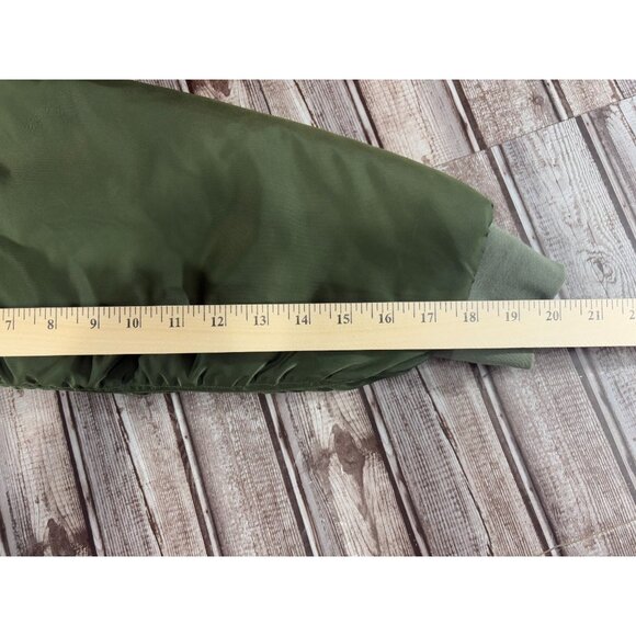 Hudson Jeans Echo Oversize Bomber Jacket Coat color Olive Size S mspr $425 - Picture 5 of 6